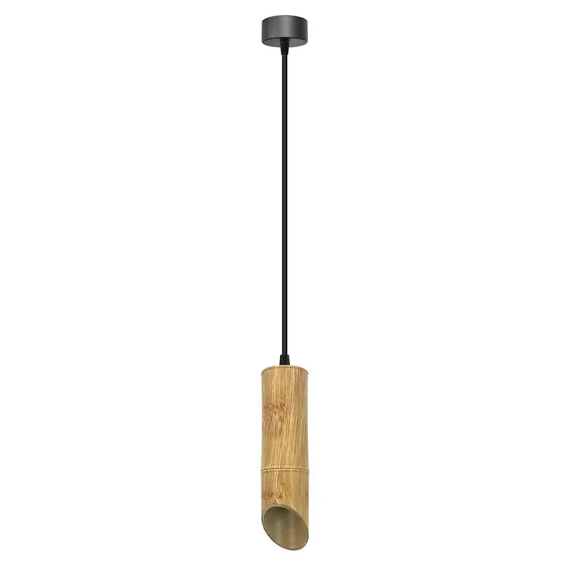 Nordic hängelampen bambus mit Zylinderform - gu10 lampe~2616