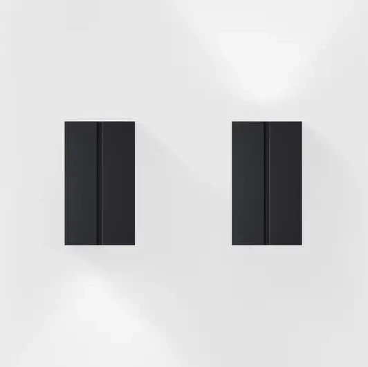 IP44 - Wandleuchte cut one deep black schwarz