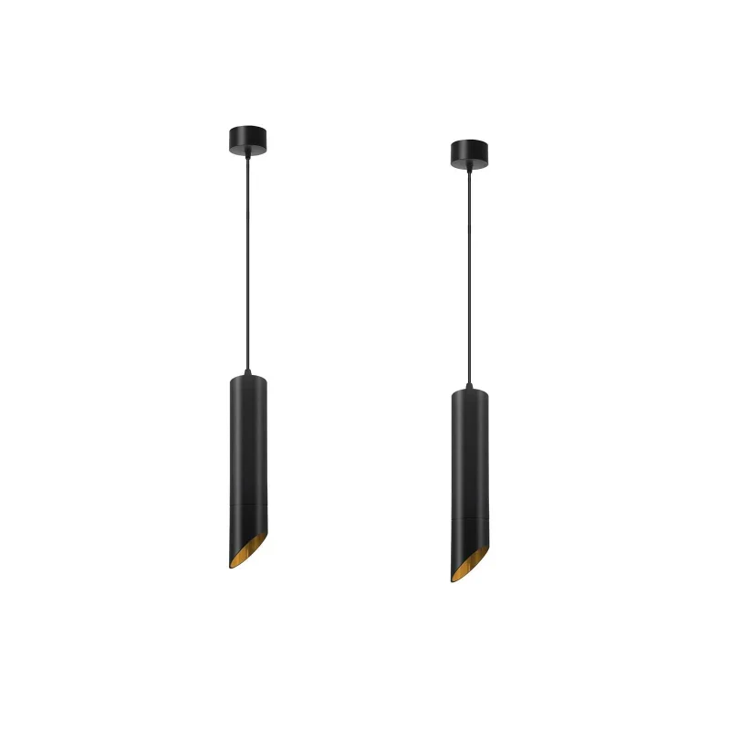 All Seasons Life Zylinder Pendelleuchte Schwarz-Gold GU10 ~2613