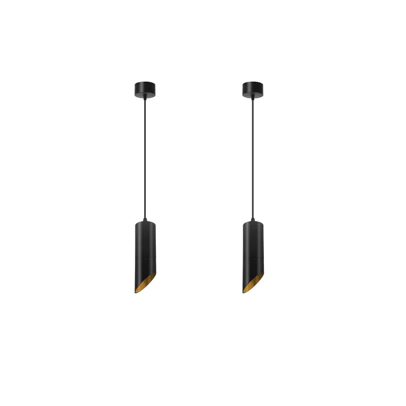 Pendelleuchten schwarz gold | Alumium | gu10 fassung~2612