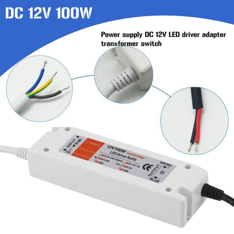 LED Trafo 12V DC Netzteil Konstantspannung 18W - 100W ~2560