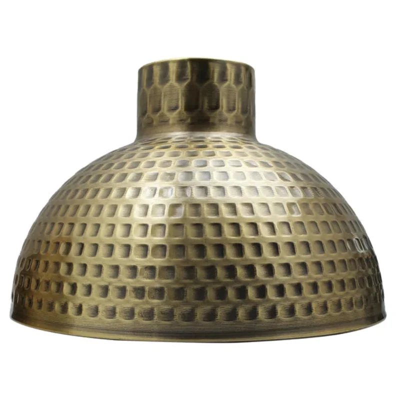 Lampenschirm Industrial – Gehämmertes Metall, 26cm, 5 Farben ~2726