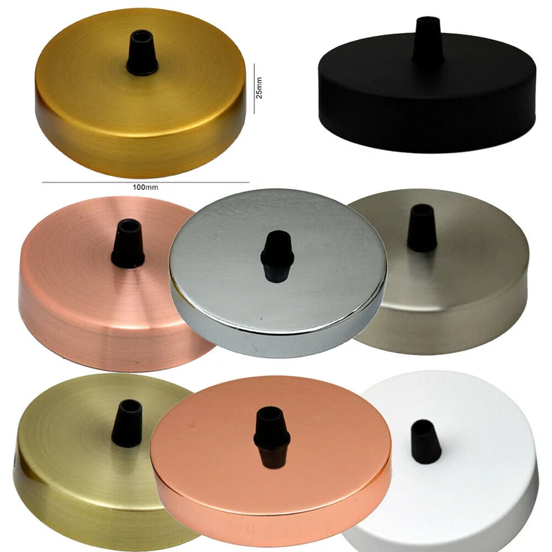 Moderne Runde Deckenrosette Gelbmessing für hängelampe~2673