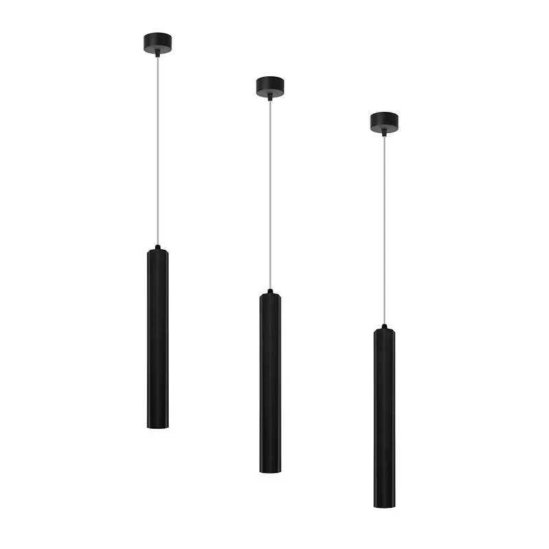 Pendelleuchte röhre schwarz , gold | Ø30cm | bar lampe~2603