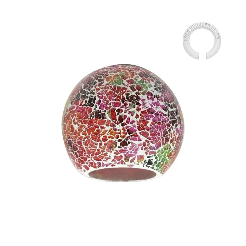 Vintage Glaskugel Lampenschirm im Mosaik Stil Glasschirm