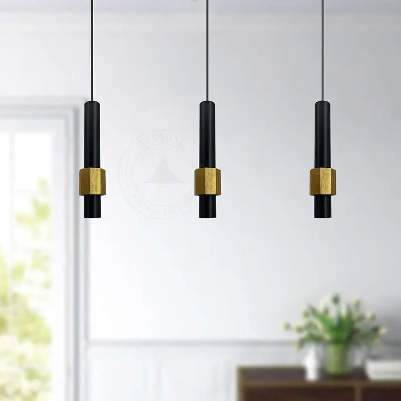 Moderne LED Pendelleuchte 5W Schwarz Höhenverstellbar ~2585