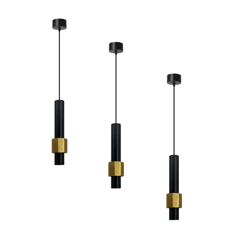 Moderne LED Pendelleuchte 5W Schwarz Höhenverstellbar ~2585