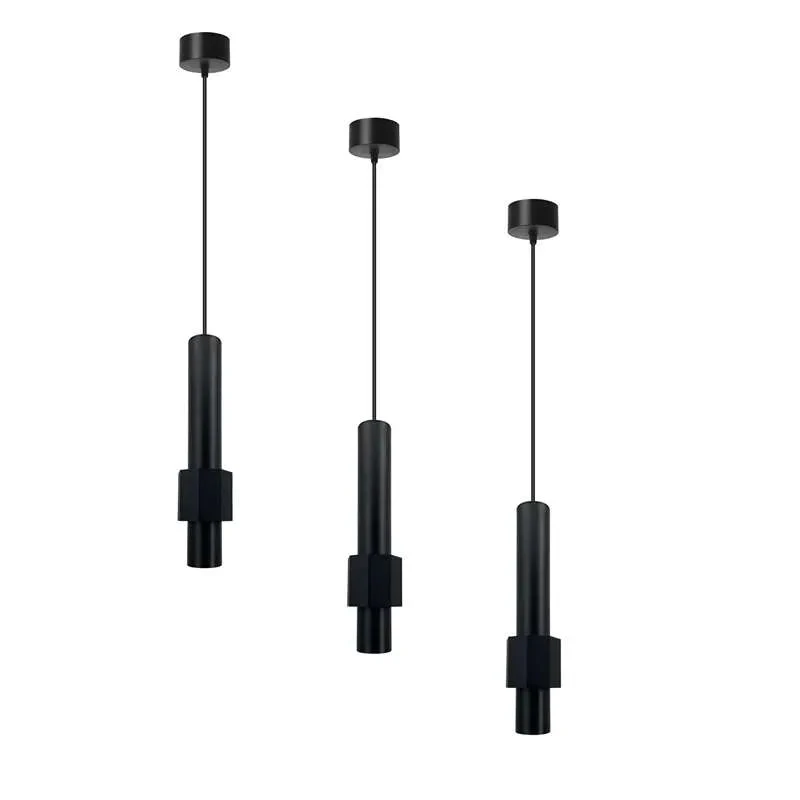 Moderne LED Pendelleuchte 5W Schwarz Höhenverstellbar ~2585