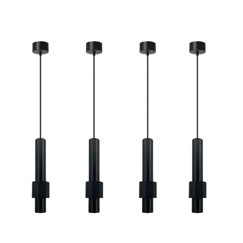 Moderne LED Pendelleuchte 5W Schwarz Höhenverstellbar ~2585