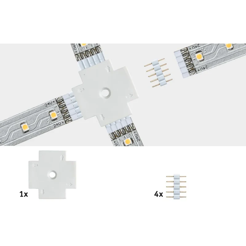 MaxLED X-Verbinder Weiß