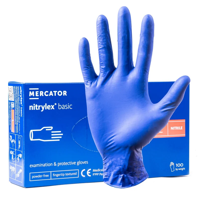 Blaue Nitrilhandschuhe, puderfrei / alle Größen erhältlich