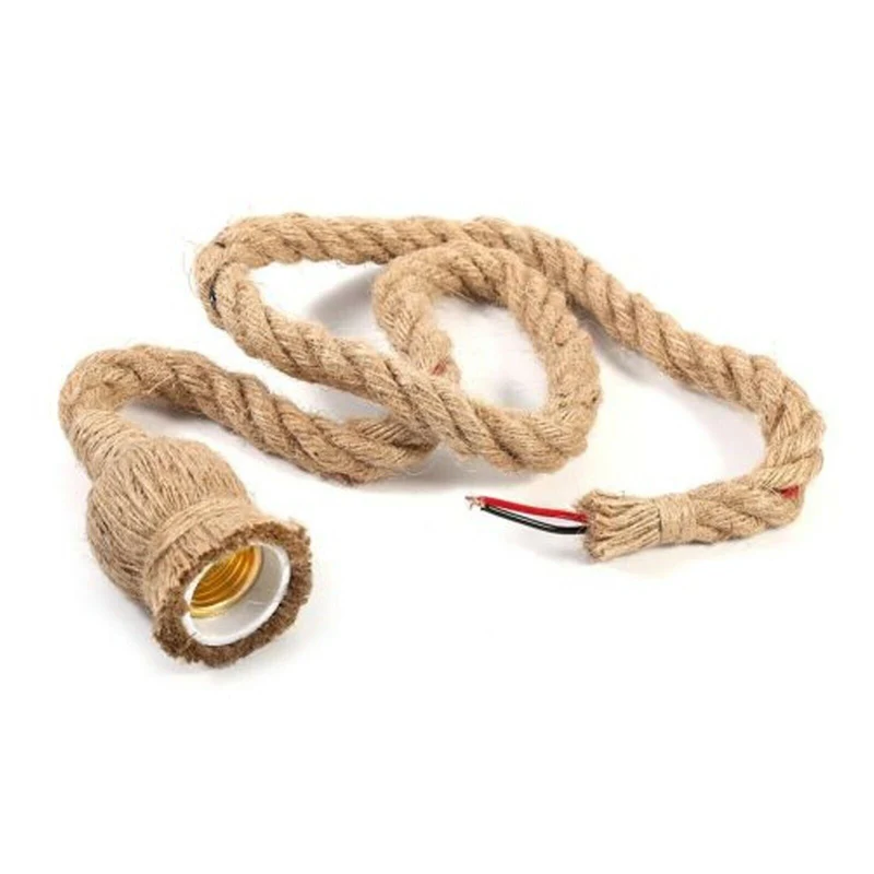 Knoten Hanfseil Pendelleuchte Einfaches Design | 1m & 2m ~2575