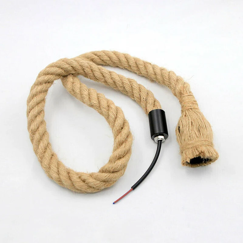 Knoten Hanfseil Pendelleuchte Einfaches Design | 1m & 2m ~2575