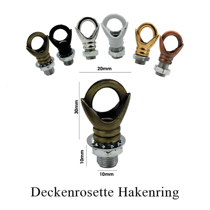 Aluminium Deckenhaken, Hakenringe Beleuchtungszubehör ~2573