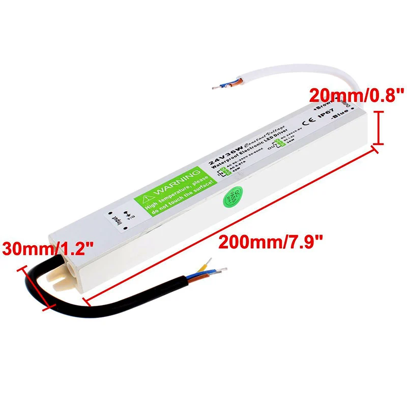 36W LED Netzteil 24V IP67 Wasserdicht Treiber ~2420