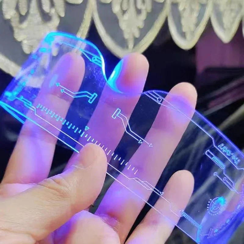LED Vizier Bril met Verlichte Cyberpunk Look voor Feesten Festivals Halloween Futuristisch Design Cosplay | Sansoti