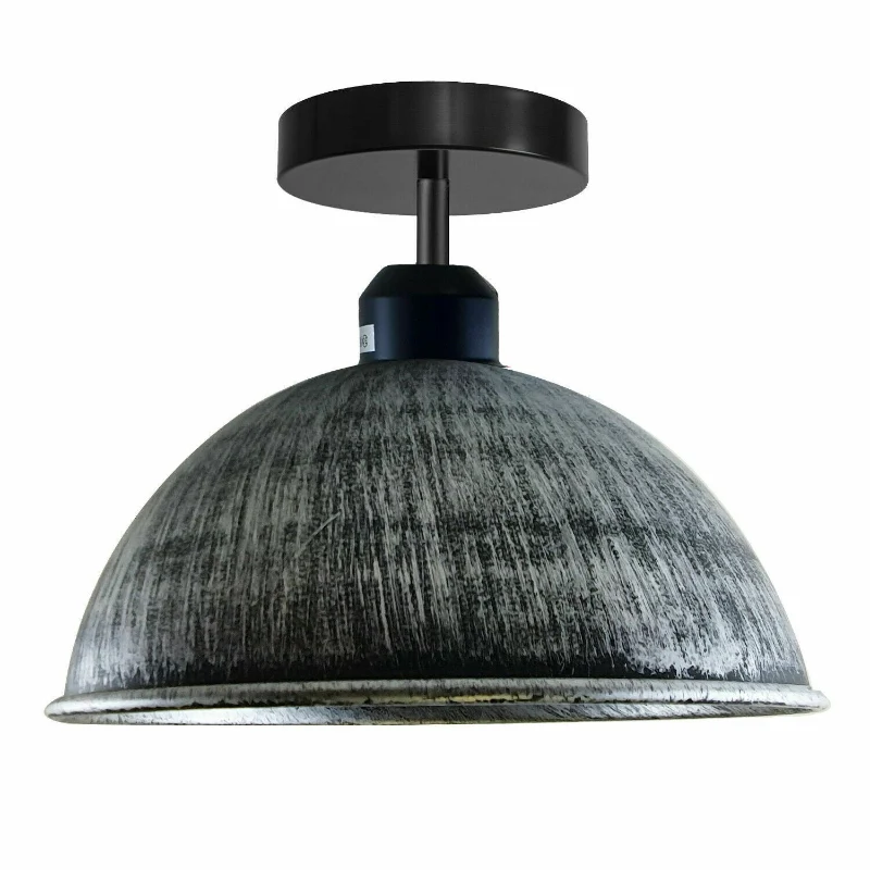 Deckenlampe Gebürstetes Silber Ø22cm Unterputz Montage ~2140