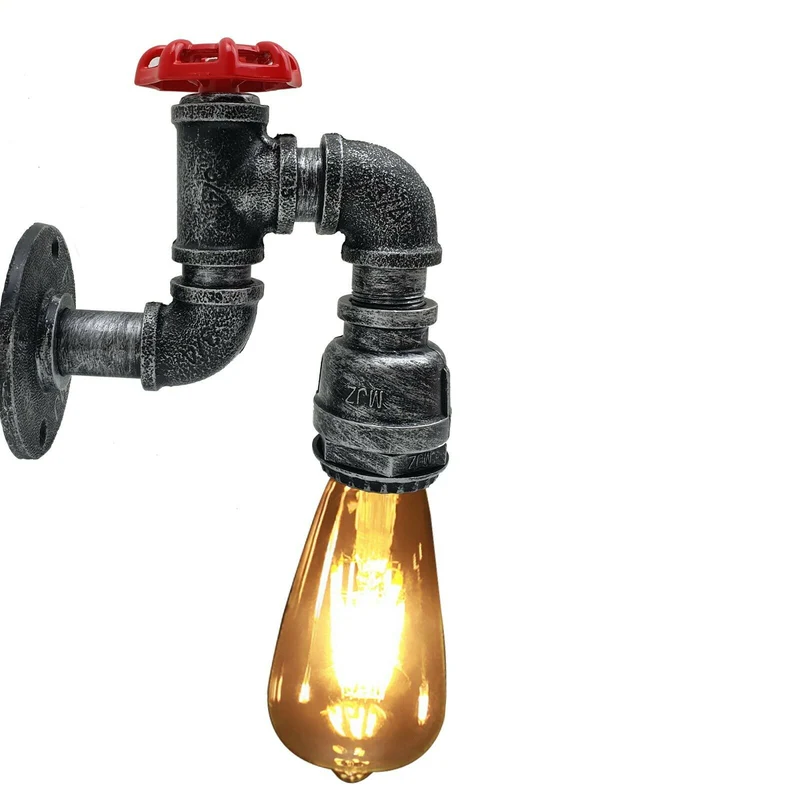 Steampunk Wandleuchte Vintage Wasserrohrdesign~2365