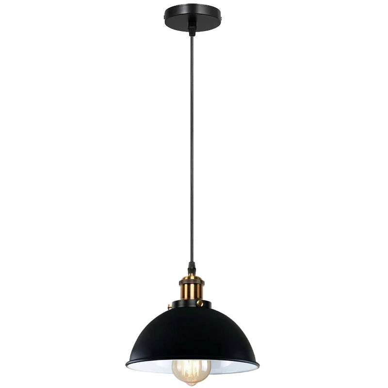 Industrie-Hängelampe Schwarz E27 Vintage Pendelleuchte ~2132