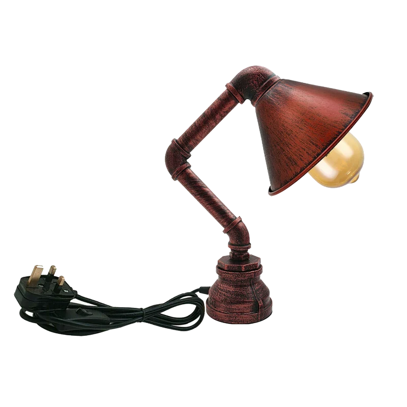 Steampunk Tischleuchte mit Wasserpfeifen Rohrlampen~2341