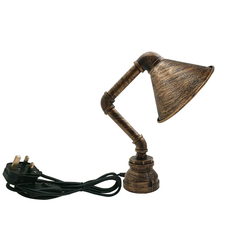 Steampunk Tischleuchte mit Wasserpfeifen Rohrlampen~2341