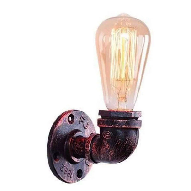 Vintage Industrie Wasserrohr Wandleuchten ~ 2325
