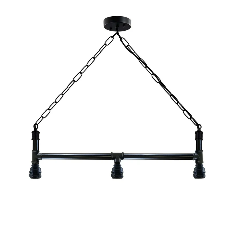 Industrial Dampf Punk 3way über Tischlicht in der Innendecke hängende hängende Leuchte Rohrlampen~2402