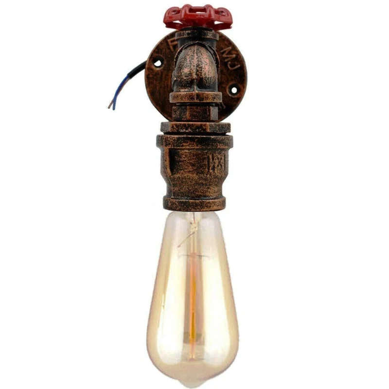 Industrie Wandleuchte Vintage Rohr Wandlampe Steampunk ~2290