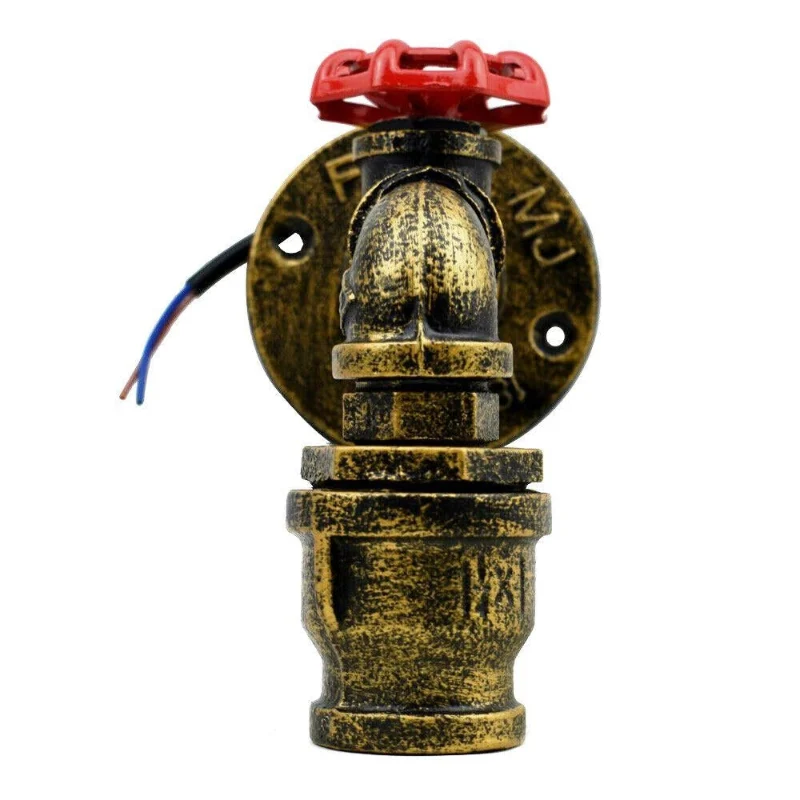 Industrie Wandleuchte Vintage Rohr Wandlampe Steampunk ~2290