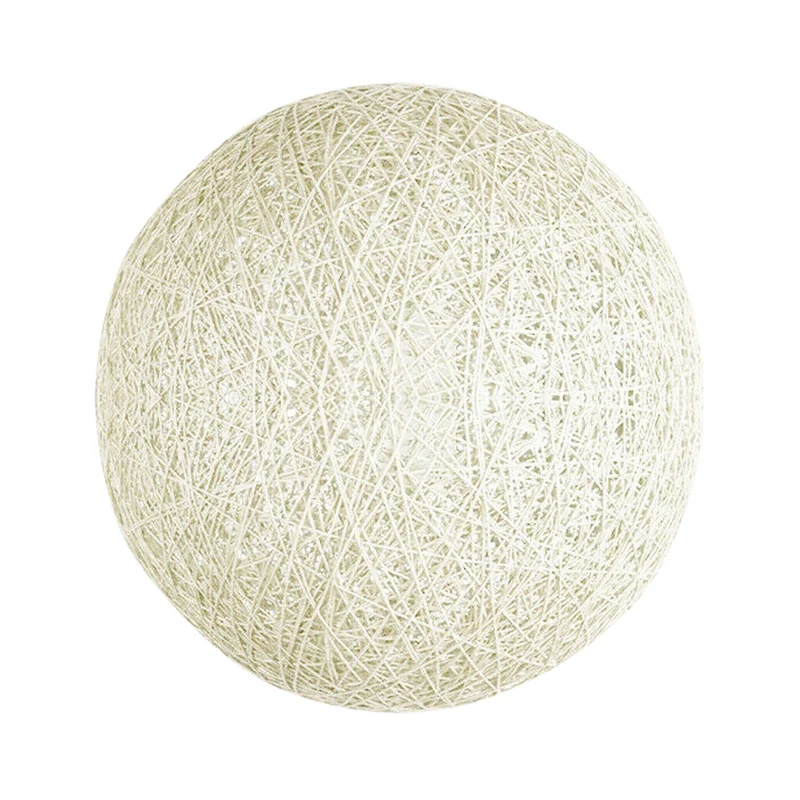 Weiße Rattan-Pendelleuchte Ø20cm-E27-Fassung~2080