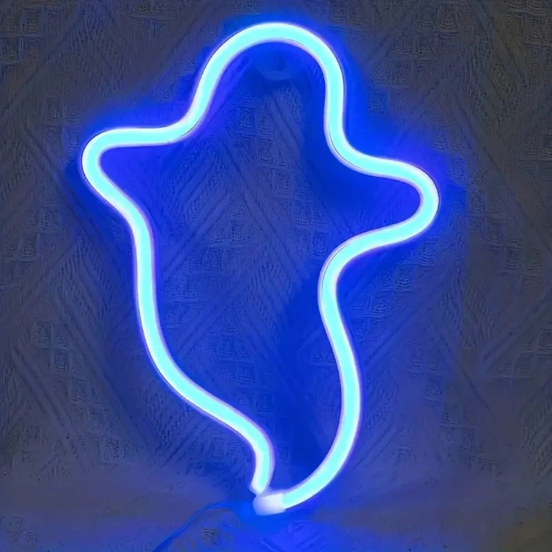 Neon Tafellamp Vleermuis Spook LED Verlichting Halloween Sfeerlicht Decoratief Thema Nachtlampje Kind | Sansoti