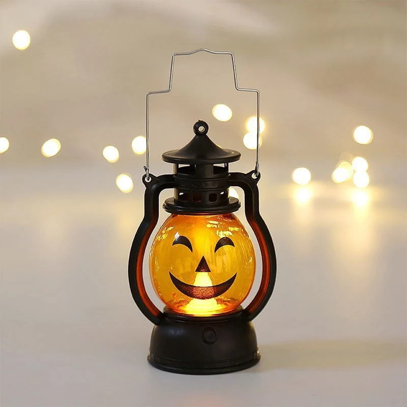 Halloween Spooklantaarn met LED-verlichting Pompoen Spook Design Feestelijke Sfeerverlichting Decoratie | Sansoti