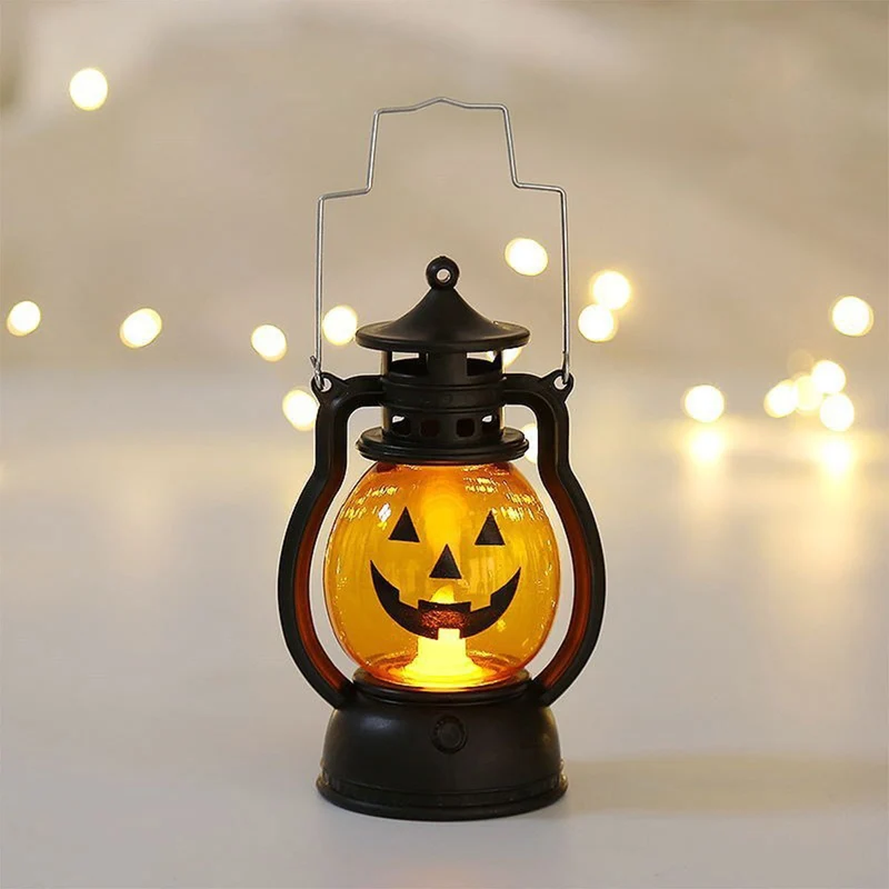 Halloween Spooklantaarn met LED-verlichting Pompoen Spook Design Feestelijke Sfeerverlichting Decoratie | Sansoti