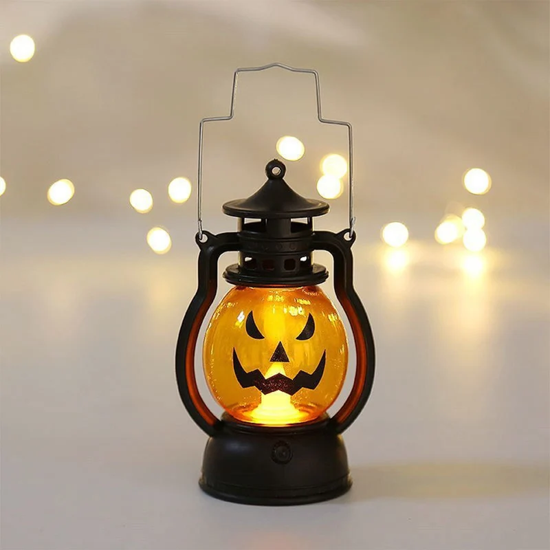 Halloween Spooklantaarn met LED-verlichting Pompoen Spook Design Feestelijke Sfeerverlichting Decoratie | Sansoti