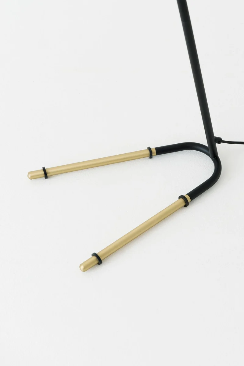 Stehleuchte Obelisco mit Schirm Rund 152 cm Gold