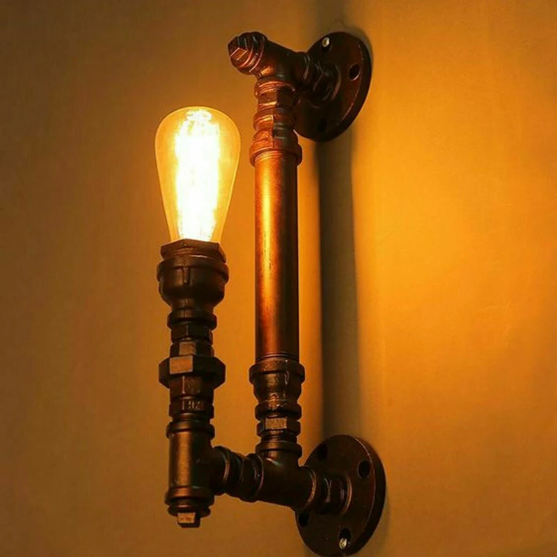 Rustikal Rohr LED Wandleuchte Innen Wandspot licht~2366