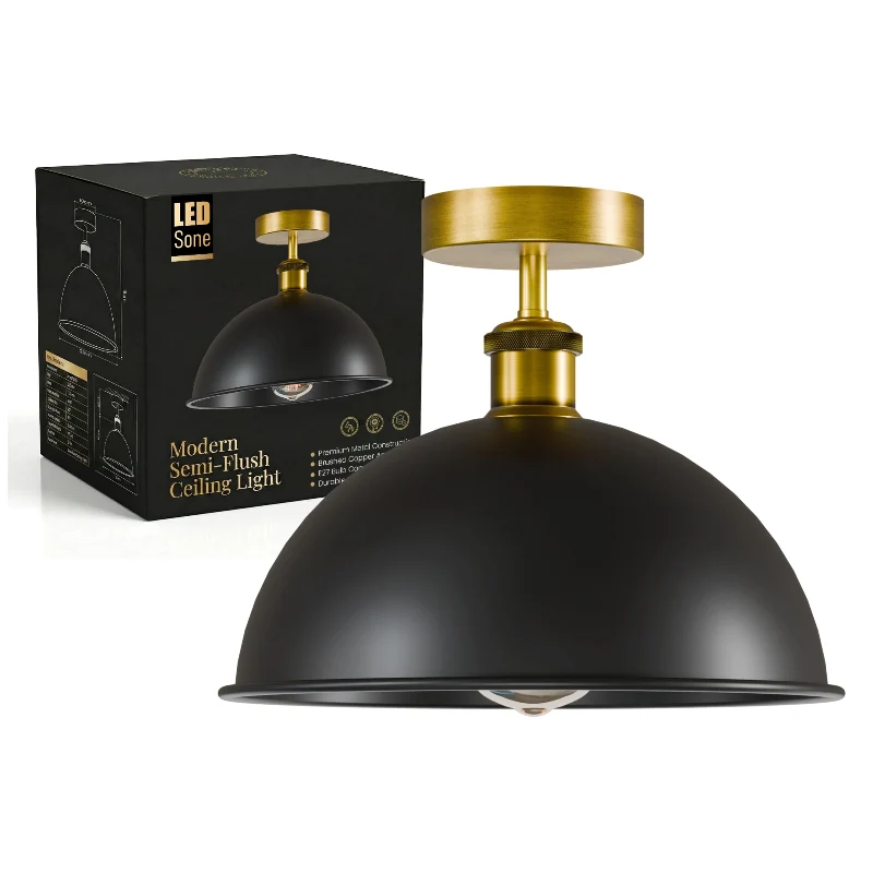 All Seasons Life Industrial Deckenleuchte Ø 21cm Schwarz ~2172