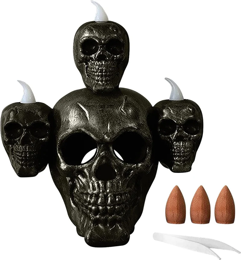 LED Schedellamp Decoratie Halloween Feest Batterij Sfeerverlichting Griezelig Thema Tafellamp Sfeerlicht | Sansoti