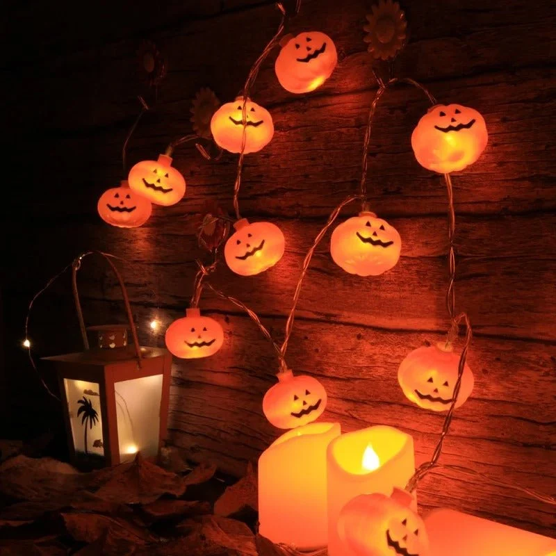 Pompoen Lichtsnoer LED 10-20 Lampjes Halloween Decoratie Binnen Buiten Feestverlichting Sfeerverlichting | Sansoti