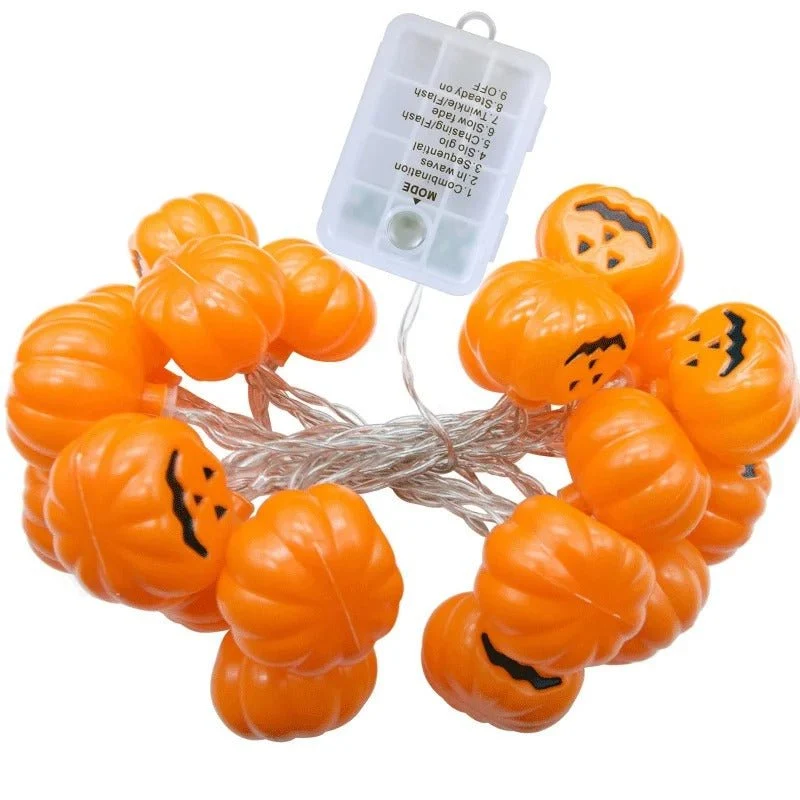 Pompoen Lichtsnoer LED 10-20 Lampjes Halloween Decoratie Binnen Buiten Feestverlichting Sfeerverlichting | Sansoti