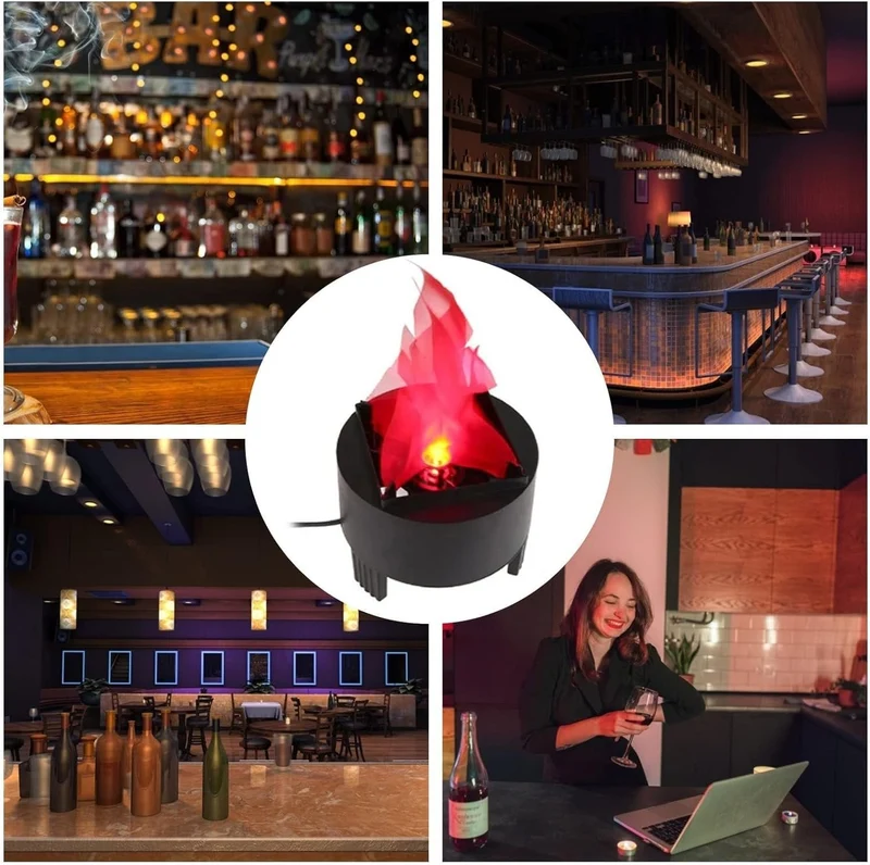 Hangende Vlam LED Decoratie met Wapperend Zijde Effect voor Feestelijke Sfeer Sfeervol Interieur Ambiance | Sansoti