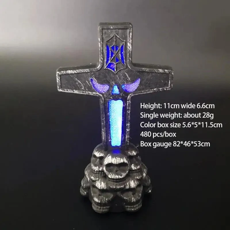 LED Grafsteenverlichte Tuindecoratie Griezelstijl voor Buitenruimte Halloween Kerstverlichtingseffect Tuin | Sansoti