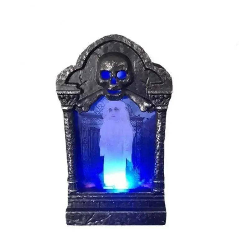 LED Grafsteenverlichte Tuindecoratie Griezelstijl voor Buitenruimte Halloween Kerstverlichtingseffect Tuin | Sansoti