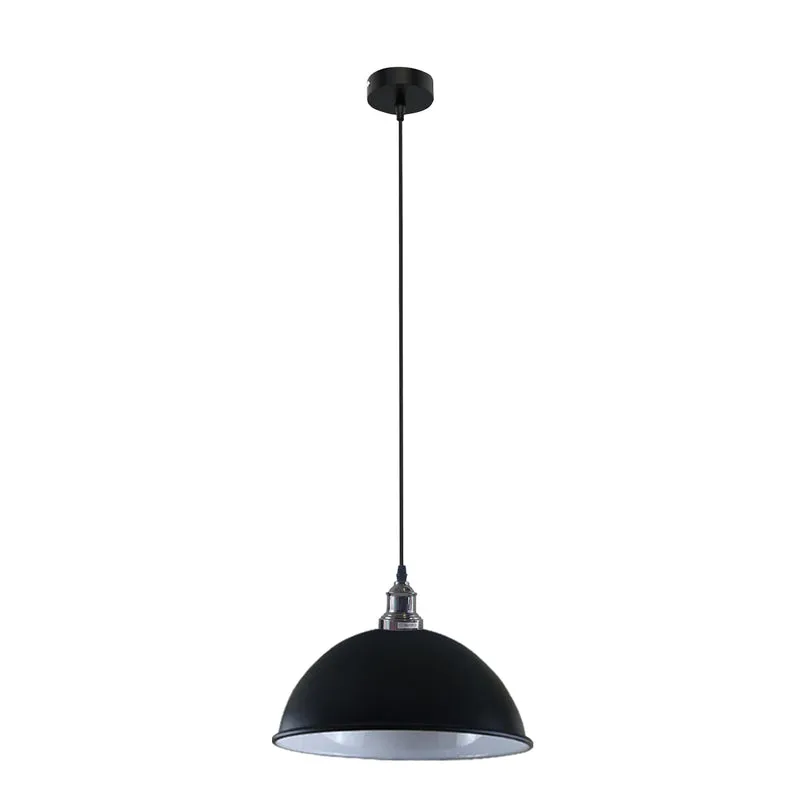 Schwarze und weiße innen E27 Hängelampenfuß Pendelleuchte ~2167