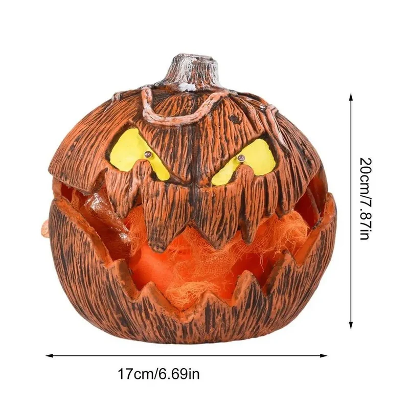 Halloween Pompoen Lantaarn LED – Sprekende Jack-O'-Lantern met Bewegende Mond voor Binnen en Buiten Decoratie | Sansoti