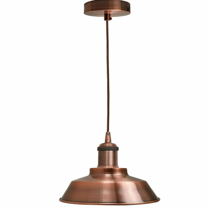 LED Industrie Retro Pendelleuchte mit Metallschirm~2030