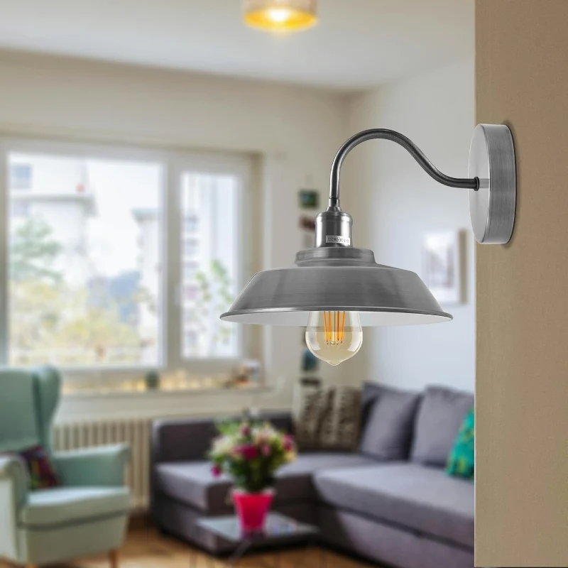 All Seasons Life Wandlampe Satin Nickel Metal Lampenhalterung ~2021