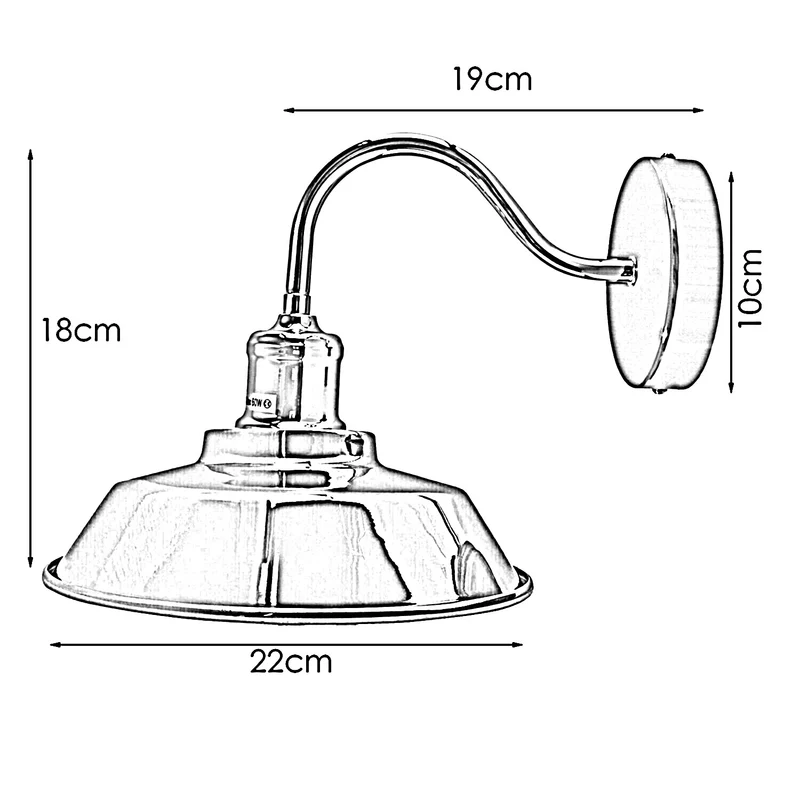 Modern led wandleuchte innen vintage lampe ~2019