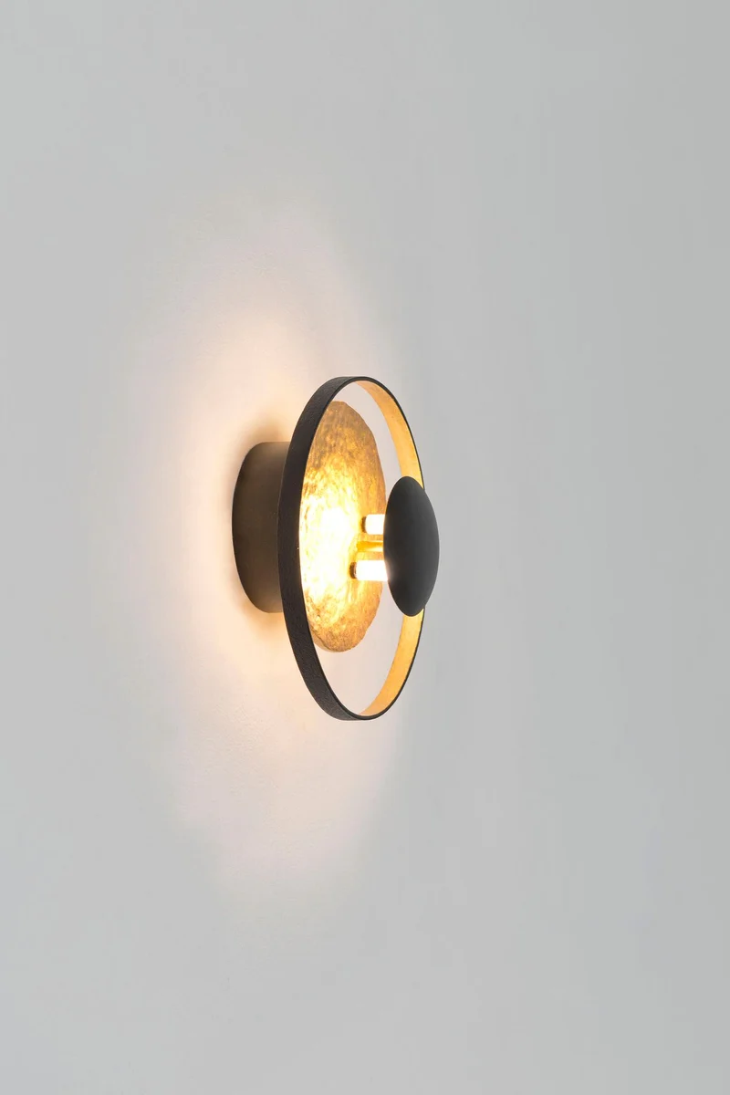 LED-Wandlampe Satellite Mini Rund Ø 19cm Gold