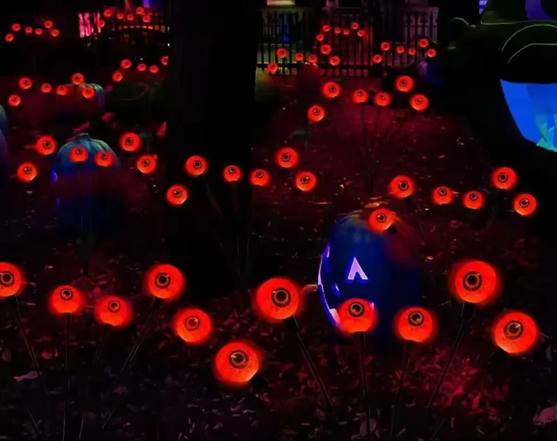 Oogbal Solar Tuinverlichting 6-kops Halloween Decoratie Sfeervolle Verlichting Tuin Terras Pad Buiten | Sansoti